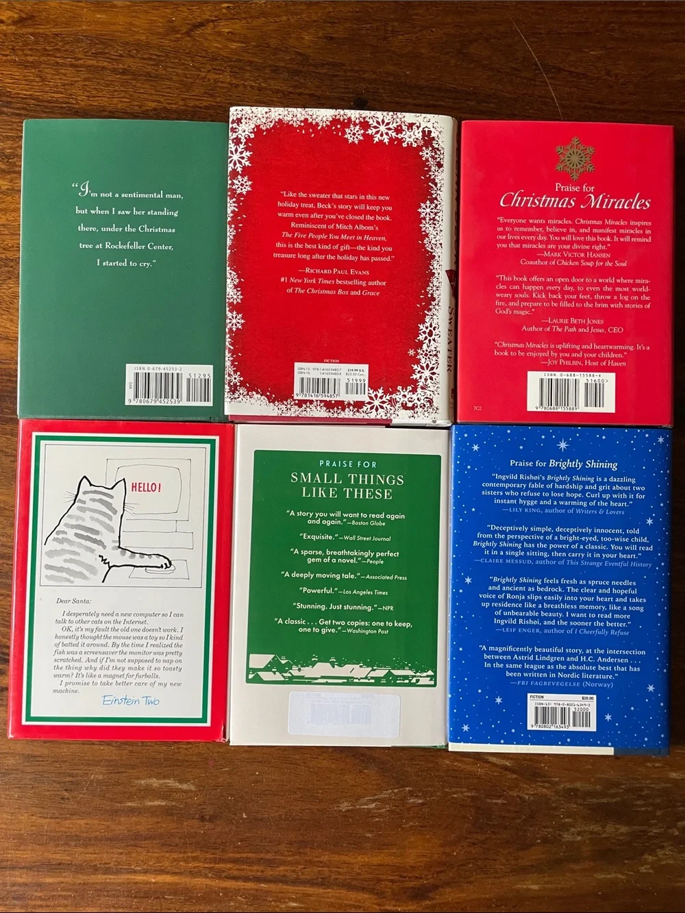 6 Holiday Christmas Hardcover Book Bundle Lot Red, Green, White Covers - Picture 2 of 13